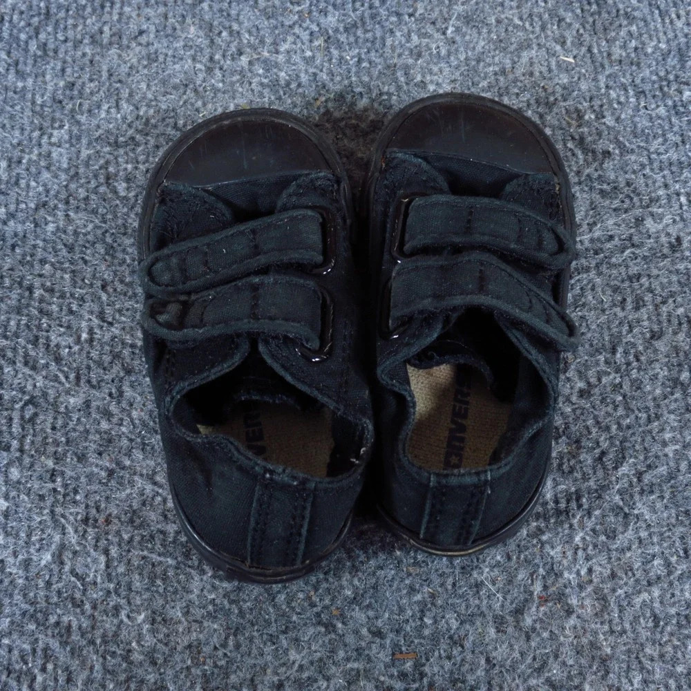 Converse CT 2 Strap Ox Infants Sneakers Size 5 Toddler Walking Shoes Black